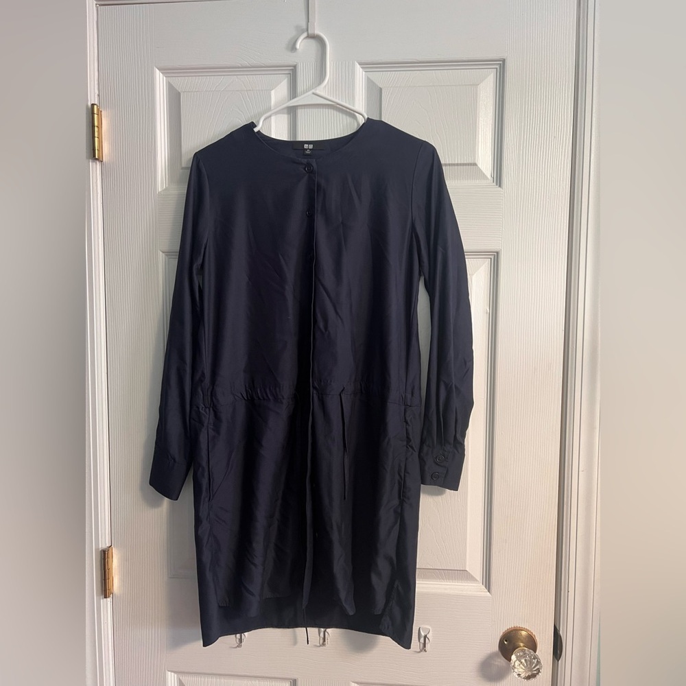 Uniqlo Women's Navy button down dress